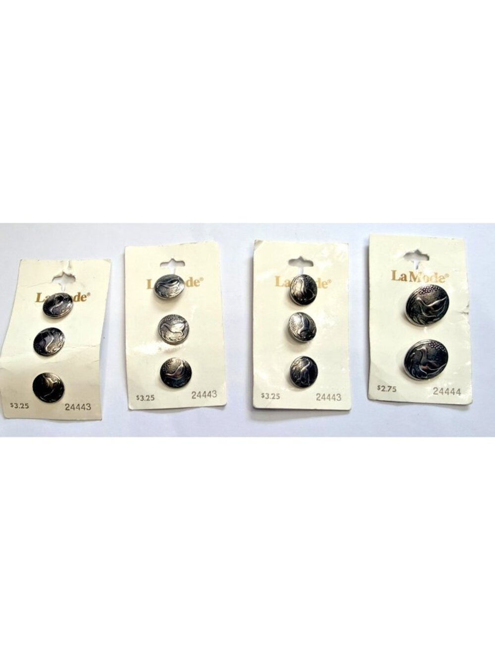 Vintage La‎ mode Lot of  Metal Duck Buttons Germany
